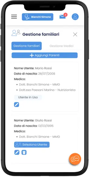 Gestione parenti e medici - Centro Servizi Dottori