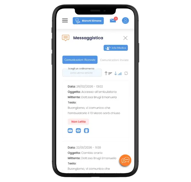 Messaggi - Applicazione - Centro Servizi Dottori